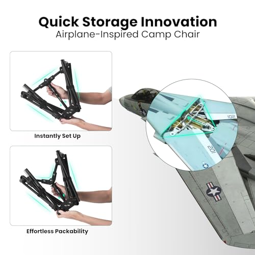 MISSION MOUNTAIN UltraPort Portable Camping Chair - Black