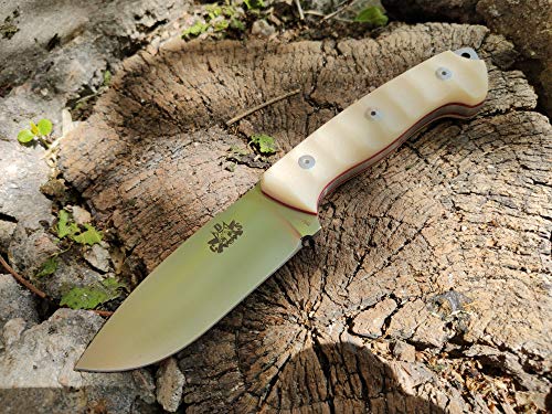 AXARQUIA Full Tang Survival Bushcraft Knife for Camping