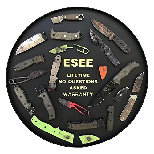 ESEE Desert Tan Fixed Blade Knife w/ Green Sheath