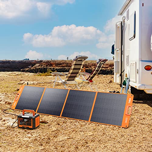 EBL 200W Portable Solar Panel for Camping, Waterproof