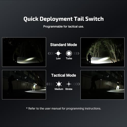 OLIGHT Javelot Rechargeable Tactical Flashlight, 1,350 Lumens