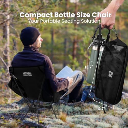 MISSION MOUNTAIN UltraPort Portable Camping Chair - Black