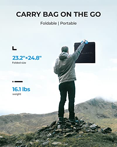 BLUETTI 200W Foldable Solar Charger for Camping RV