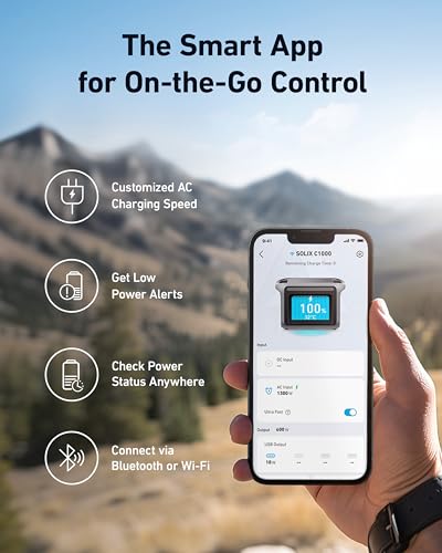 Anker SOLIX C1000 Portable Power Station, 1800W Solar