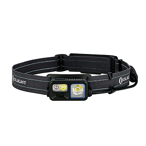 OLIGHT Array 2S Headlamp, 1000 Lumens with Hand Wave Control, 4 Modes Bright LED Head Lamp with Red Light, Rechargeable Lightweight Head Flashlights for Running, Working, Camping Gear