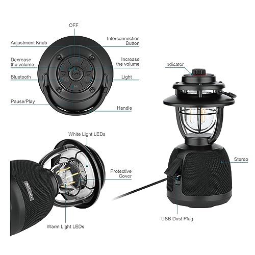 OLIGHT Olantern Rechargeable Lantern Lamp with Bluetooth Speakers
