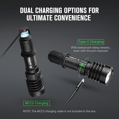 OLIGHT Warrior X 4 Rechargeable Tactical Flashlight 2,600 High Lumens