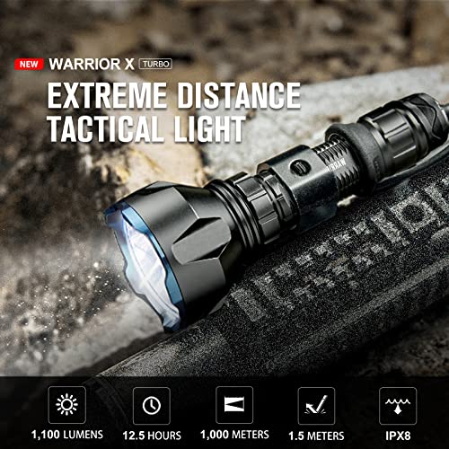 OLIGHT Warrior X Turbo 1100 Lumens Tactical Flashlight