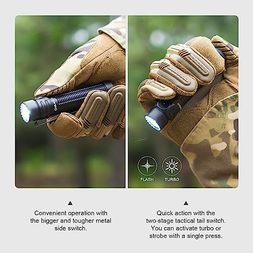 OLIGHT Warrior Mini3 Tactical Flashlight, 1750 Lumens, Rechargeable