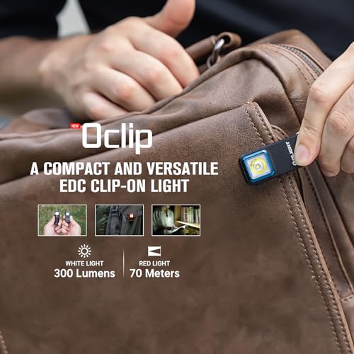 OLIGHT Oclip Rechargeable EDC Flashlight - Portable Night Tool