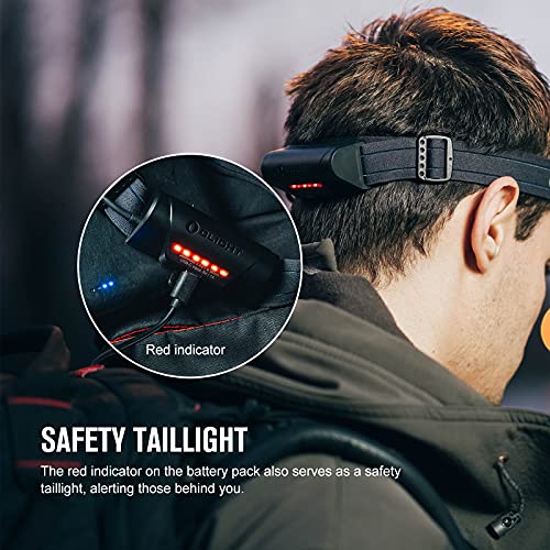 OLIGHT Array 2S Headlamp, 1000 Lumens with Hand Wave Control, 4 Modes Bright LED Head Lamp with Red Light, Rechargeable Lightweight Head Flashlights for Running, Working, Camping Gear