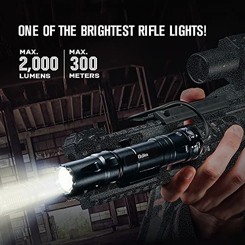 OLIGHT Odin 2000 Lumens Rechargeable Tactical Flashlight, Remote Switch