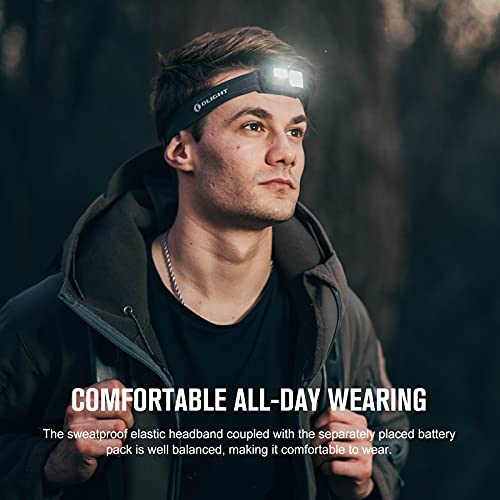 OLIGHT Array 2S Headlamp, 1000 Lumens with Hand Wave Control, 4 Modes Bright LED Head Lamp with Red Light, Rechargeable Lightweight Head Flashlights for Running, Working, Camping Gear