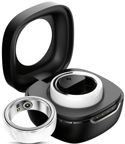 Waterproof Smart Ring Health Fitness Tracker - Heart Rate Monitor, Sleep, Blood Oxygen, Blood Pressure, Pedometer