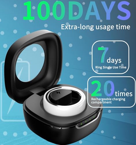 Waterproof Smart Ring Health Fitness Tracker - Heart Rate Monitor, Sleep, Blood Oxygen, Blood Pressure, Pedometer
