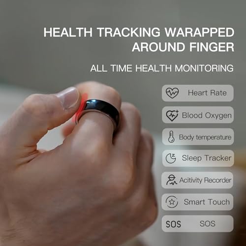 AMOVAN FIT Smart Ring: Fitness, Sleep, Body Temp Tracker