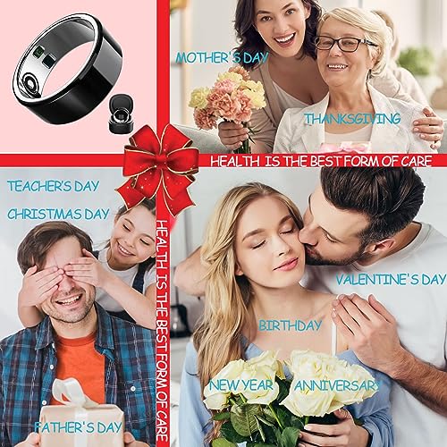 Unisex Smart Ring Health Tracker, Sleep, Heart Rate, Temperature