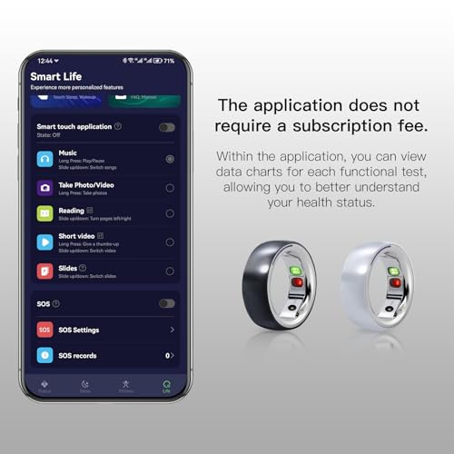 AMOVAN FIT Smart Ring: Fitness, Sleep, Body Temp Tracker
