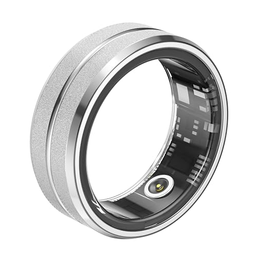 BiuEra Smart Ring Health Tracker Heart Rate Monitor Silver