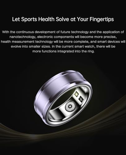 Smart Ring Pedometer Bluetooth Activity Tracker Sleep Monitor IP68 Purple