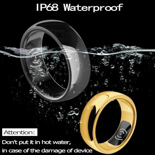 Gold Smart Ring Health & Fitness Tracker App