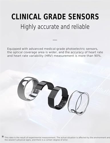 Rose Gold Smart Ring Health Tracker with Charger Suit
