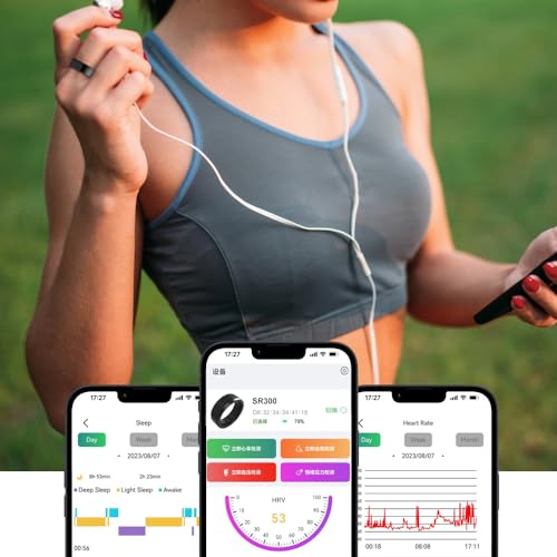Gold Smart Ring Health & Fitness Tracker App