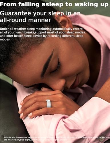 Rose Gold Smart Ring Health Tracker with Charger Suit