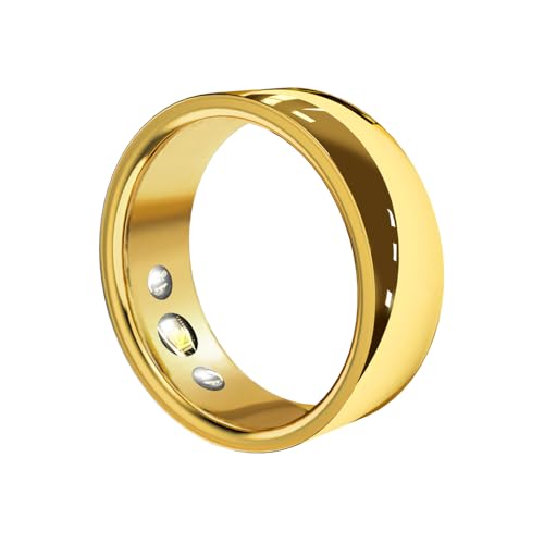 CatXQ Smart Fitness Tracker Ring with Charging Box - Gold