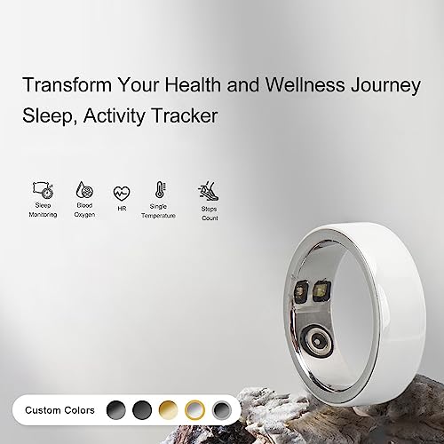 banapoy Health Tracker Smart Ring with Bluetooth Technology