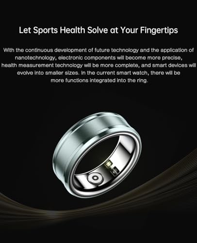 Men's Sleep Tracker Ring IP68 Waterproof Bluetooth Smart Tracker