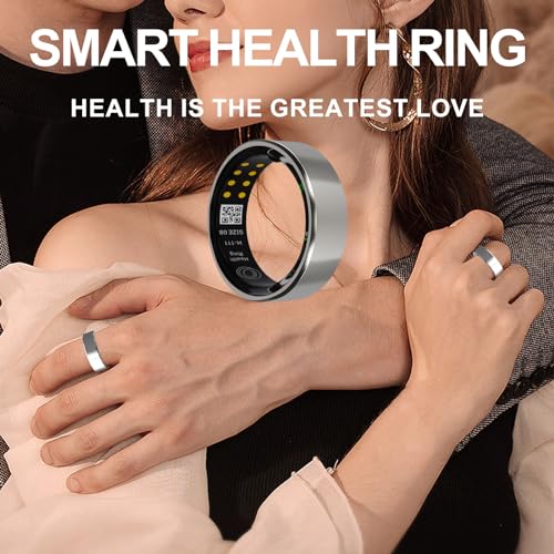 Smart Health Tracker Ring with Free Subscription, Silver