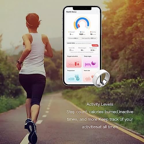 banapoy Health Tracker Smart Ring with Bluetooth Technology