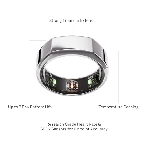 Oura Ring Gen3 Heritage - Silver - Size 10