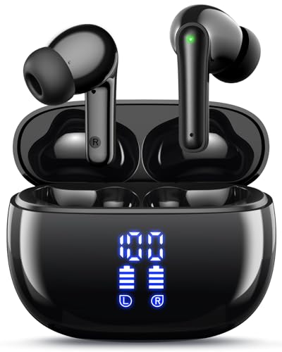 YAQ Wireless Earbuds Bluetooth Headphones, 40H Playtime IPX5
