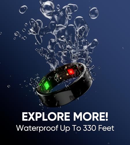 Smart Ring Fitness Tracker, Men Women, 6-7 Day Battery