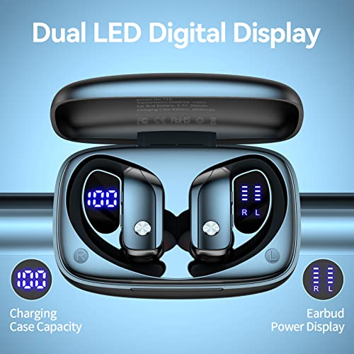 bmani Wireless Earbuds Sport Earphones LED Display