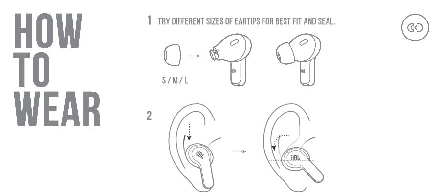 JBL Vibe 200TWS Black Small Earbuds