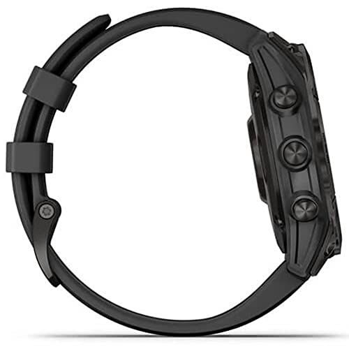 Garmin Fenix 7 Sapphire Solar Smartwatch Titanium Bundle
