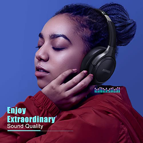 BERIBES Bluetooth Over-Ear Headphones with Microphone - 6 EQ Modes