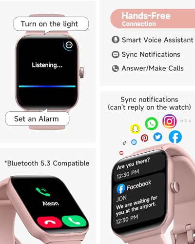 TOOBUR Women's Smart Watch with Alexa, Fitness Tracker