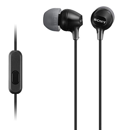 Sony In-Ear Earbud Headphones with Mic, Black