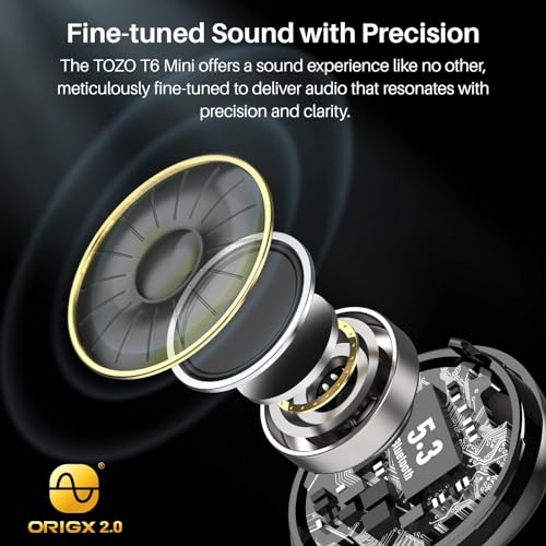 TOZO T6 Wireless Earbuds Bluetooth 5.3 - 50Hrs Playtime