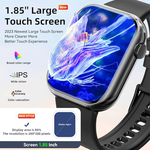 2024 Smart Watch: Answer/Make Calls, Fitness Tracker, Waterproof
