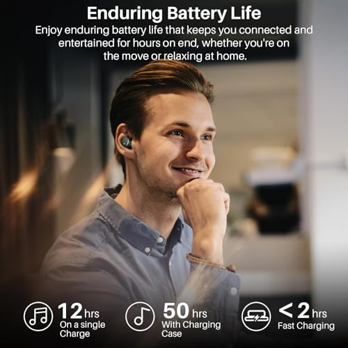 TOZO T6 Wireless Earbuds Bluetooth 5.3 - 50Hrs Playtime