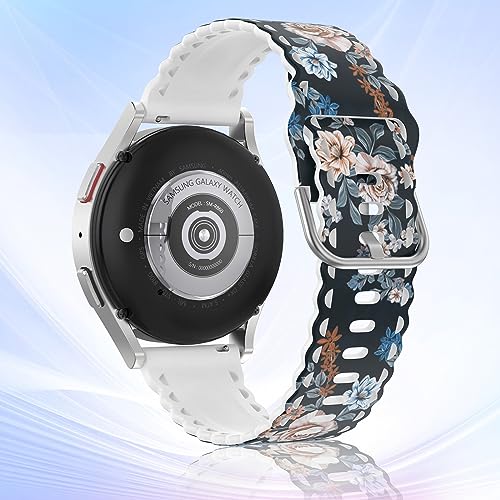 Slim Lace Floral Print Silicone Bands for Samsung Galaxy Watch