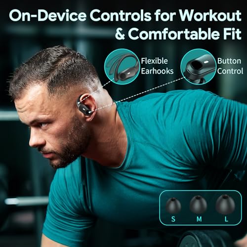 GOLREX Wireless Bluetooth Earbuds 80Hrs Playtime Over-Ear