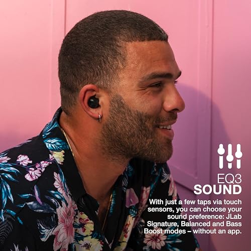 Black JLab Go Air Pop Wireless Earbuds, IPX4
