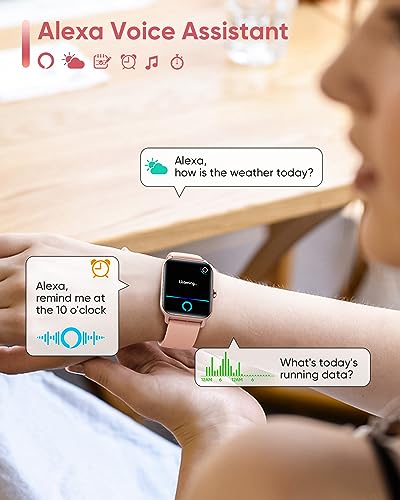 Fitpolo Smart Watch for Women - Alexa Built-In
