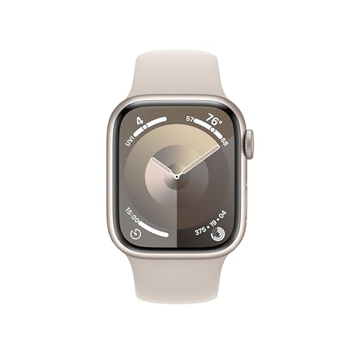Apple Watch Series 9 [GPS 41mm], Starlight Smartwatch